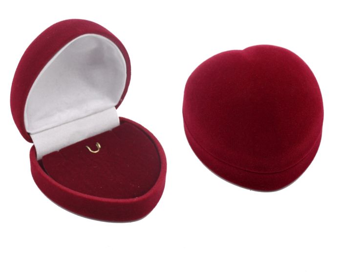 Flocked case, heart, Classic series 21303