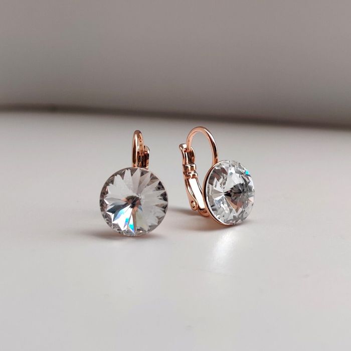 Swarovski crystal earrings 1 cm - 01