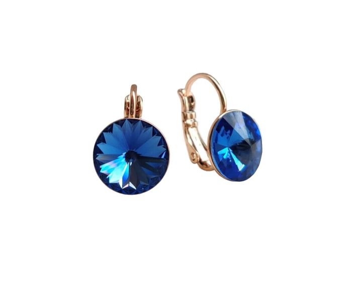Earrings with Swarovski crystals 1 cm - 06