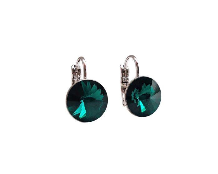 Earrings with Swarovski crystals 1 cm - 66