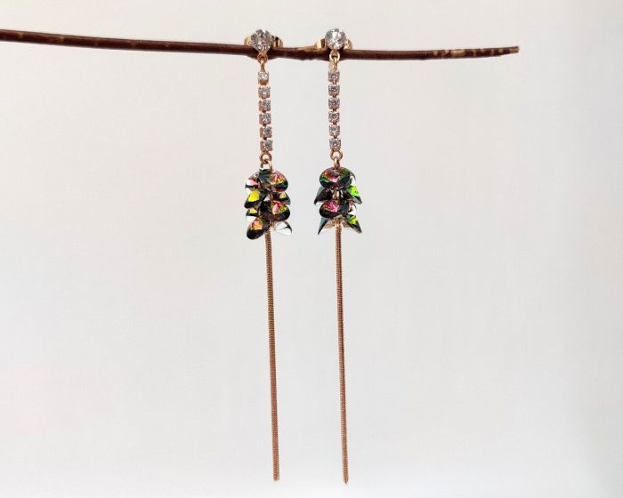Earrings with Swarovski crystals R1096715007590