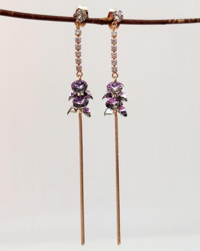 Earrings with Swarovski crystals R1098715007590