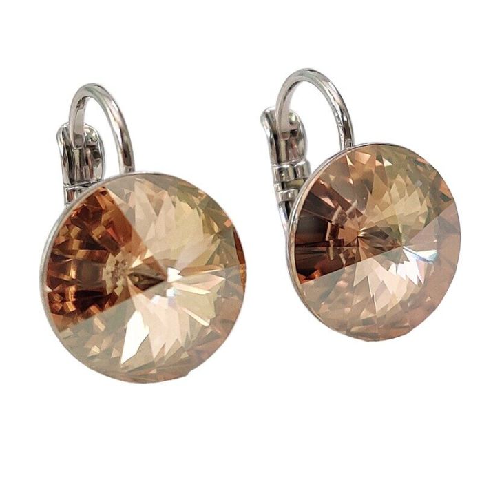 Earrings with Swarovski crystals 1.2 cm - 10