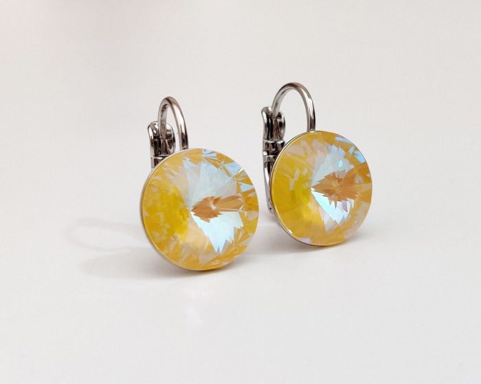 Earrings with Swarovski crystals 1.2 cm - 95