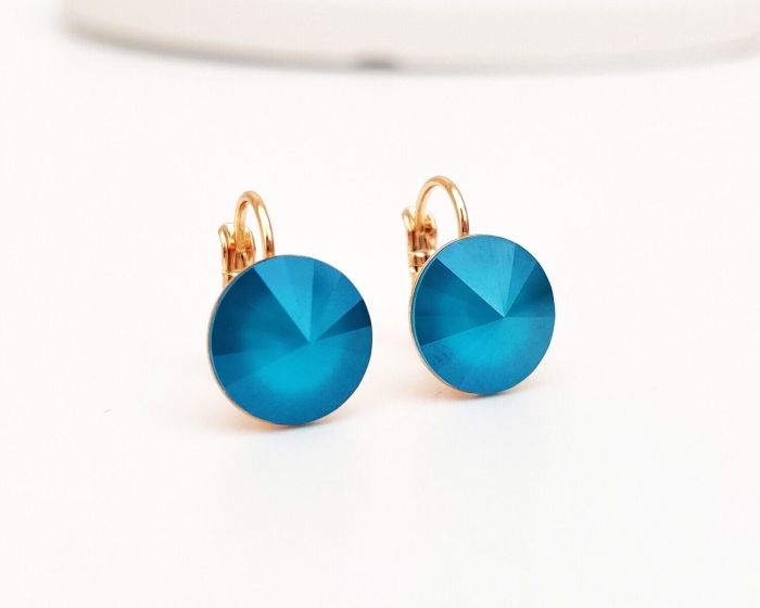 Earrings with Swarovski crystals 1.2 cm - 43