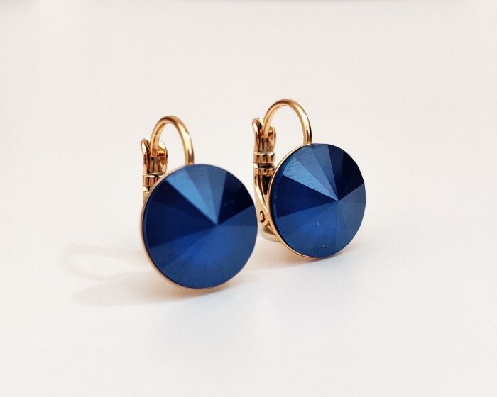 Earrings with Swarovski crystals 1.2 cm - 105