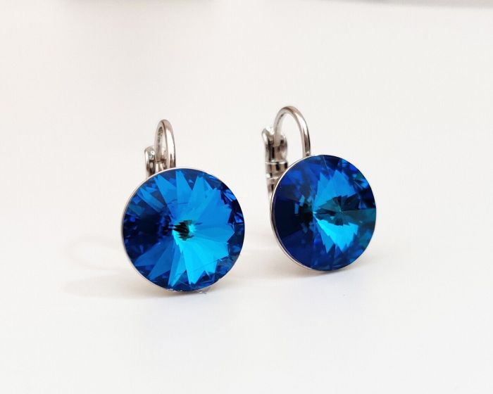 Earrings with Swarovski crystals 1.2 cm - 34