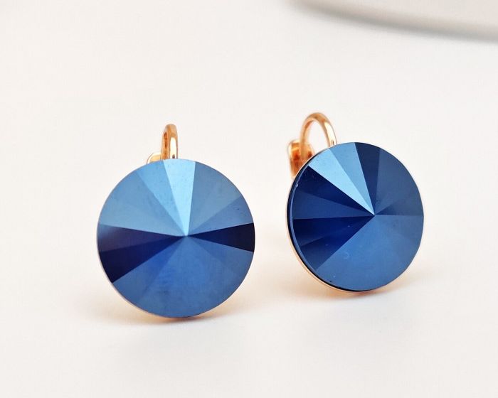 Earrings with Swarovski crystals 1.4 cm - 79