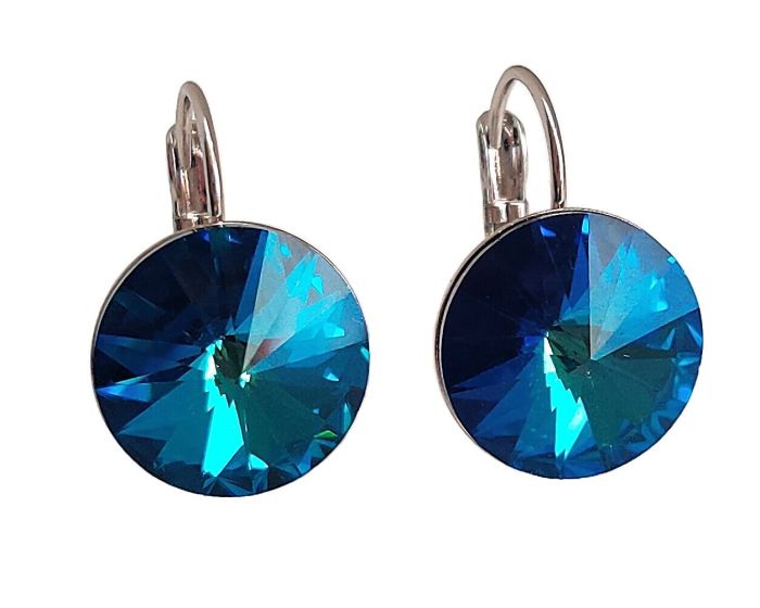 Earrings with Swarovski crystals 1.4 cm - 96