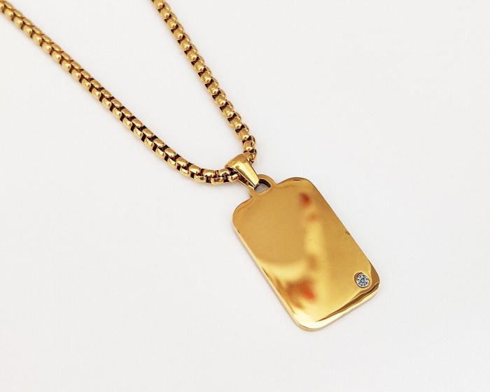Steel pendant with your engraving R1899