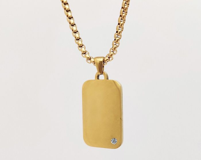 Steel pendant with your engraving R1899