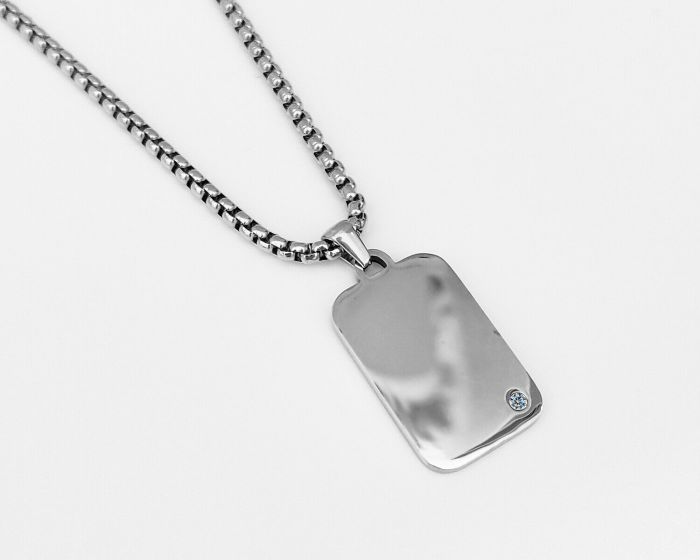 Steel pendant with your engraving R1898
