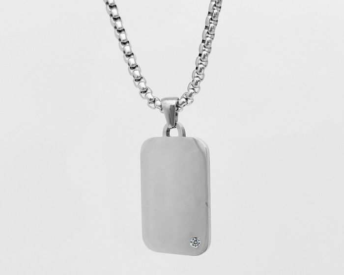 Steel pendant with your engraving R1898