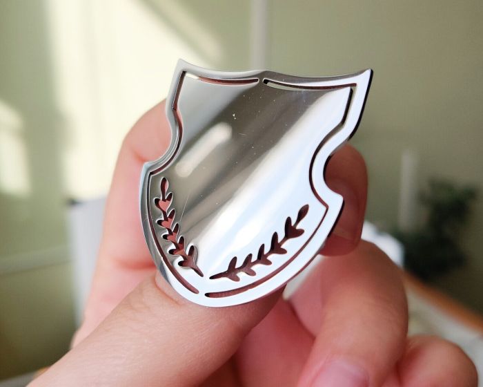 Brooch for individual engraving R2114