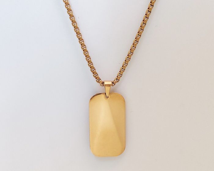 Steel pendant with your engraving R2115