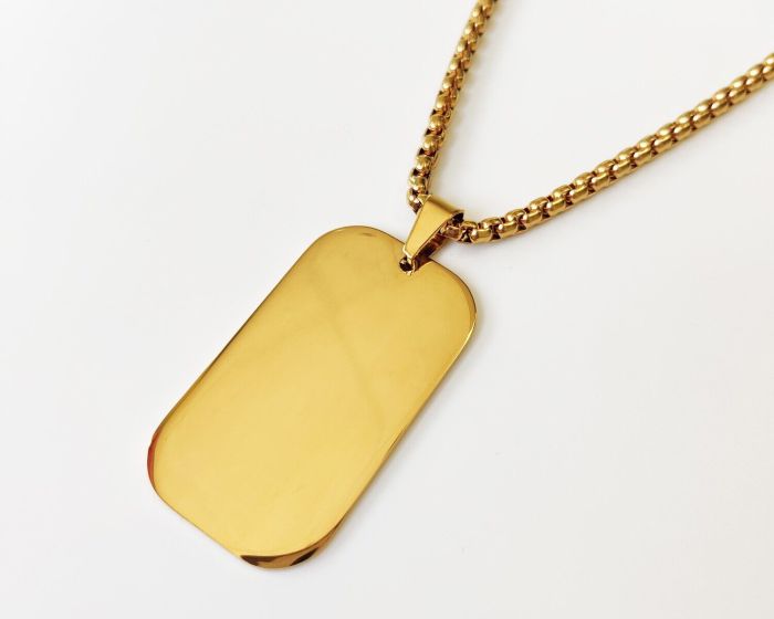 Steel pendant with your engraving R2115