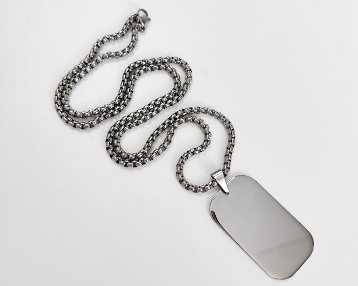Steel pendant with your engraving R2116