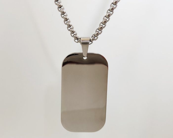 Steel pendant with your engraving R2116