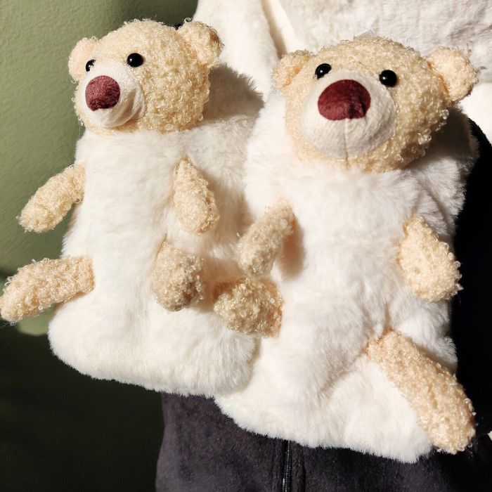 Hat-scarf with ears and scarf R2192 (Cream)