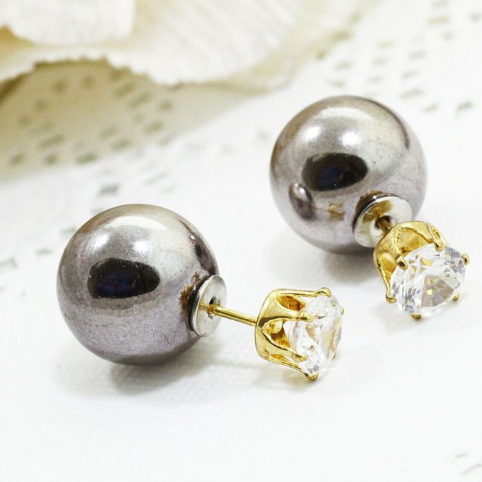 Dior-style earrings E174000070 (1 cm) E1740