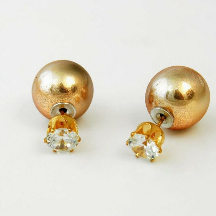 Dior-style earrings E174100070 (1 cm) E1741