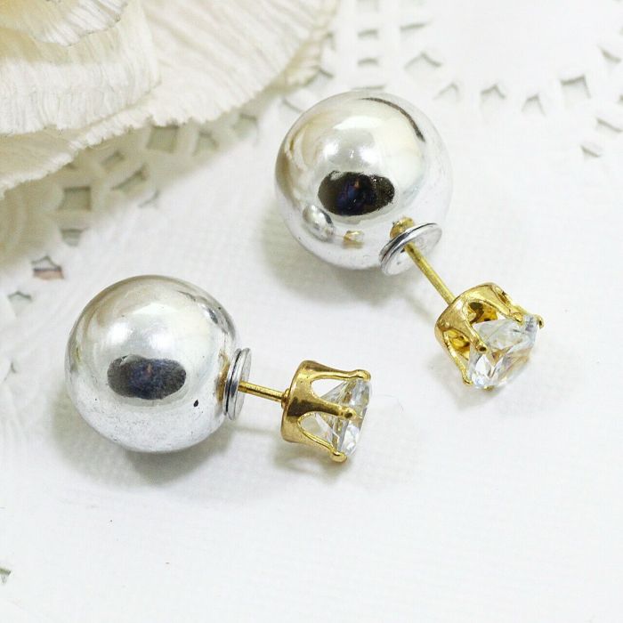 Dior-style earrings E174200070 (1 cm) E1742