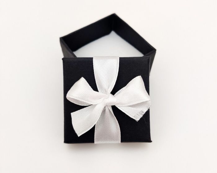 Gift box with ribbon 91701/Black