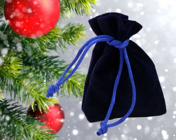 Gift velvet bag (8.5*6.5 cm) G1011/ Blue