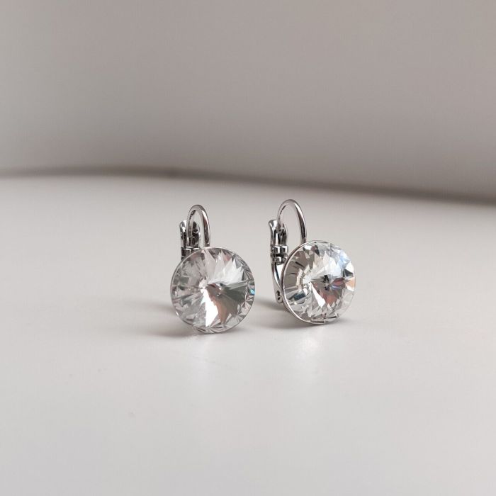 Swarovski crystal earrings 1 cm - 02