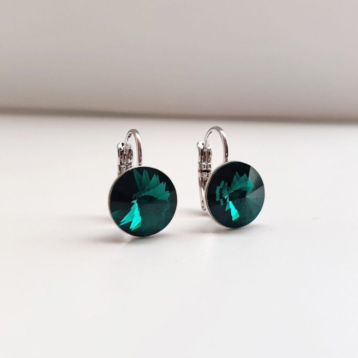 Earrings with Swarovski crystals 1 cm - 66