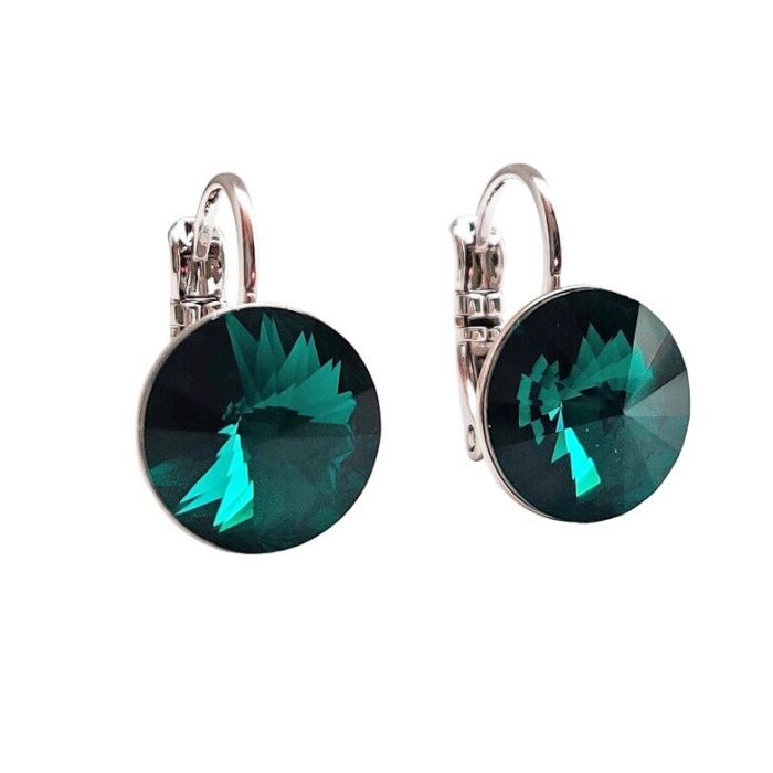 Earrings with Swarovski crystals 1 cm - 66