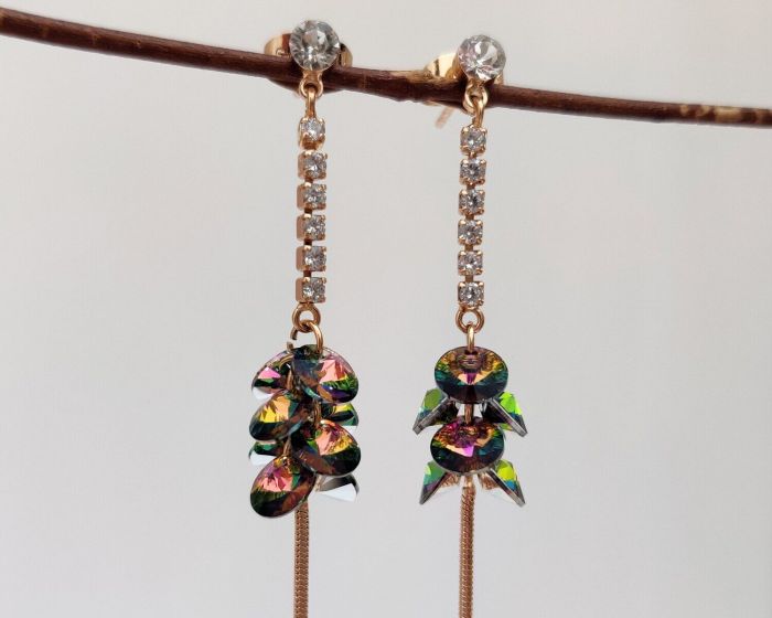 Earrings with Swarovski crystals R1096715007590