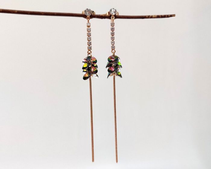 Earrings with Swarovski crystals R1096715007590