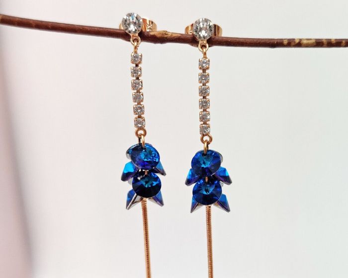Earrings with Swarovski crystals R1097715007590