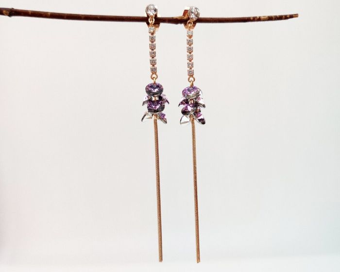Earrings with Swarovski crystals R1098715007590