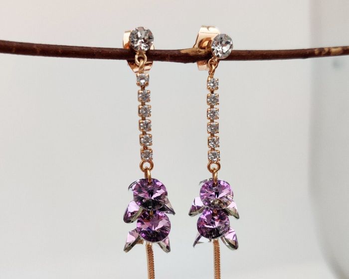 Earrings with Swarovski crystals R1098715007590