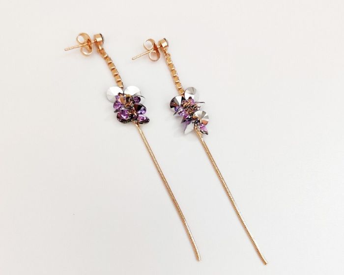 Earrings with Swarovski crystals R1098715007590