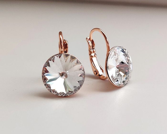 Swarovski crystal earrings 1.2 cm - 01