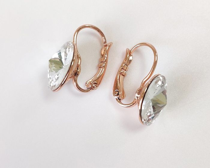 Swarovski crystal earrings 1.2 cm - 01