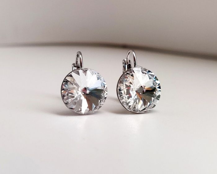 Swarovski crystal earrings 1.2 cm - 02