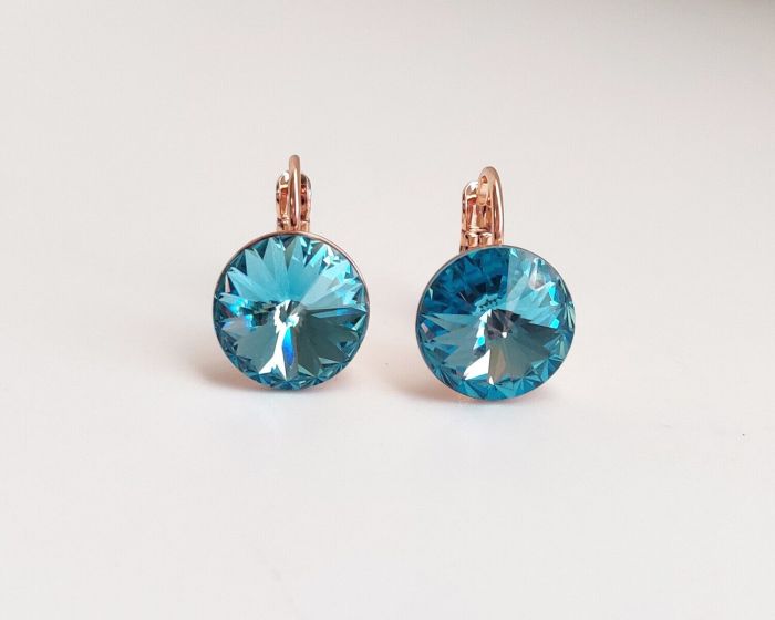 Earrings with Swarovski crystals 1.2 cm - 41