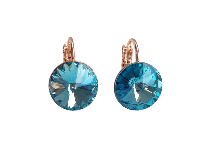 Earrings with Swarovski crystals 1.2 cm - 41