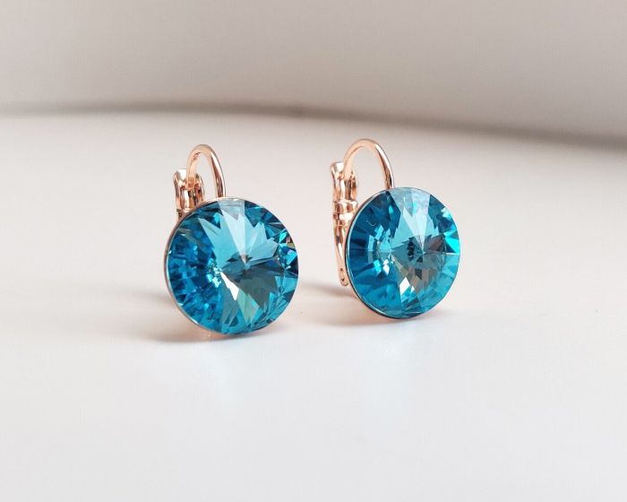 Earrings with Swarovski crystals 1.2 cm - 41