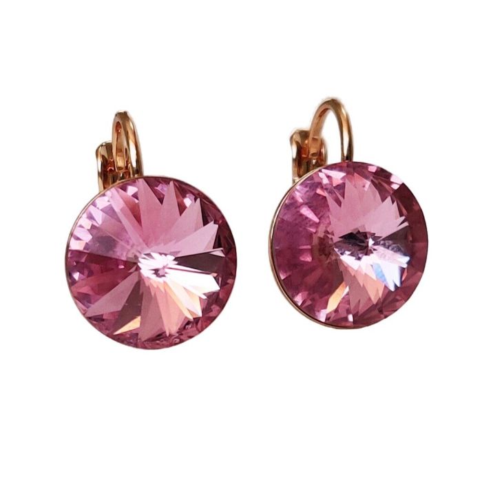 Earrings with Swarovski crystals 1.2 cm - 57