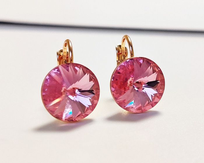 Earrings with Swarovski crystals 1.2 cm - 57