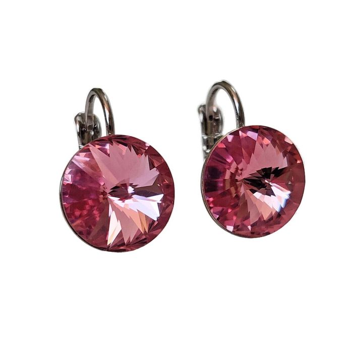 Earrings with Swarovski crystals 1.2 cm - 58