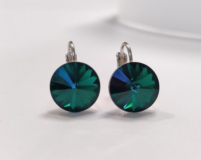 Earrings with Swarovski crystals 1.2 cm - 64