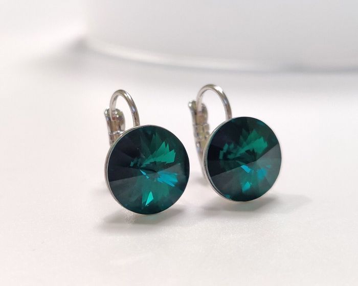 Earrings with Swarovski crystals 1.2 cm - 64