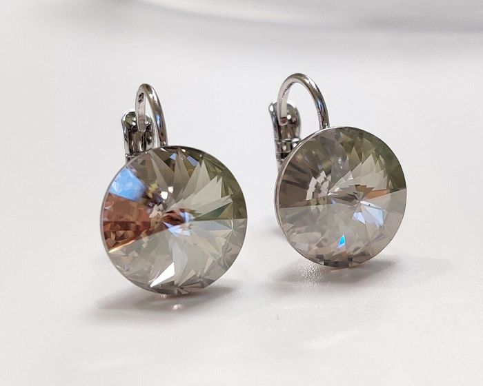 Earrings with Swarovski crystals 1.2 cm - 74