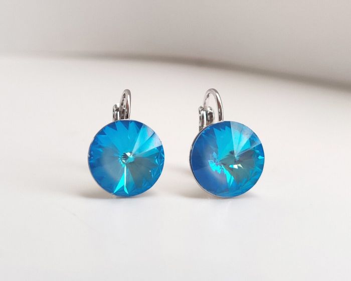 Earrings with Swarovski crystals 1.2 cm - 82